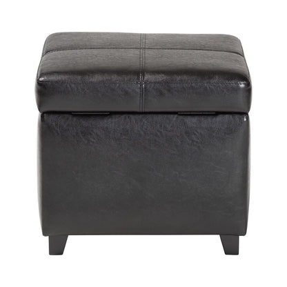 Baxton Studio - Ottoman in Black - 0380-023-black view 4