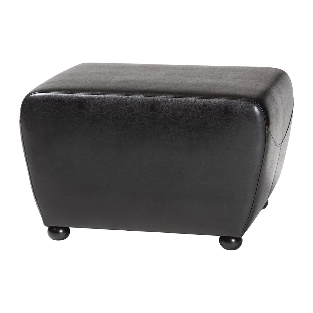 Baxton Studio - Ottoman in Black - Y-051-023-black view 1