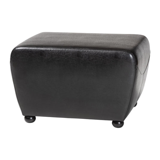 Baxton Studio - Ottoman in Black - Y-051-023-black view 1