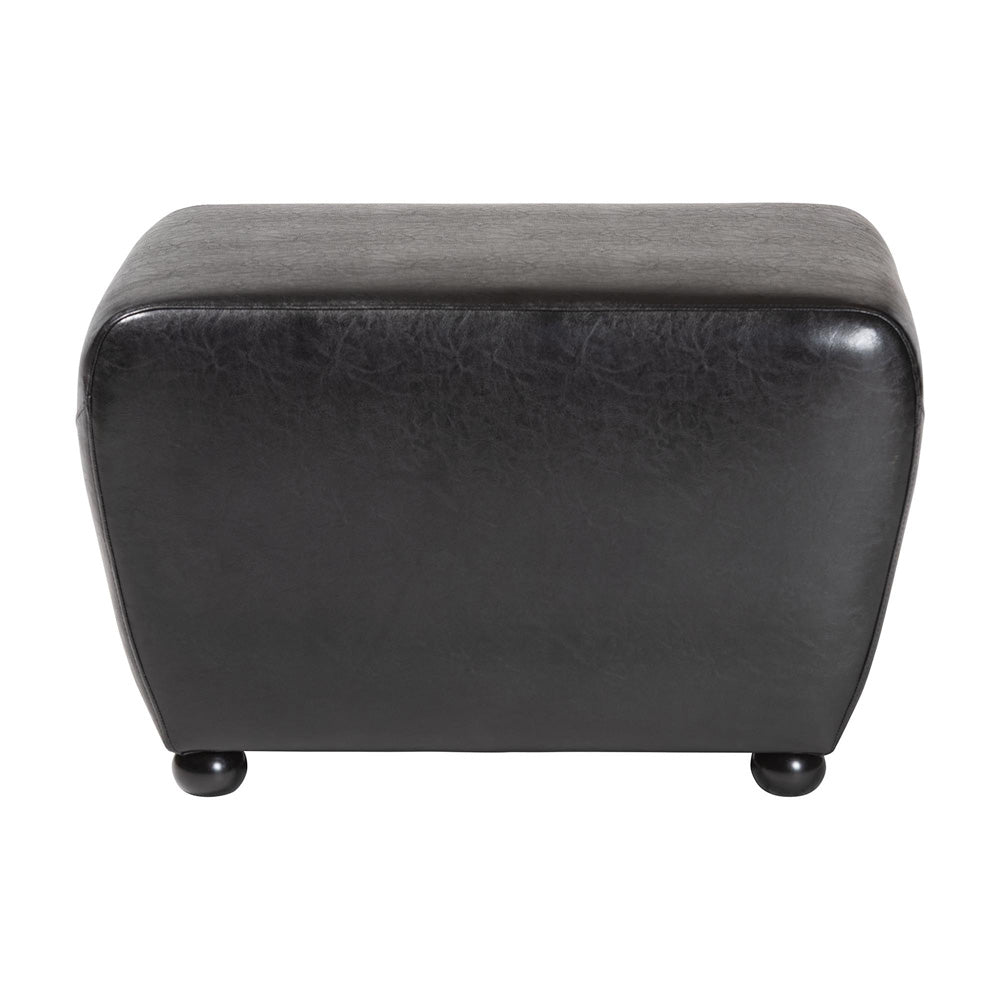 Baxton Studio - Ottoman in Black - Y-051-023-black view 2