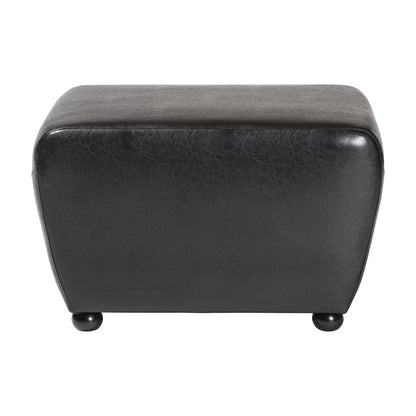 Baxton Studio - Ottoman in Black - Y-051-023-black view 2