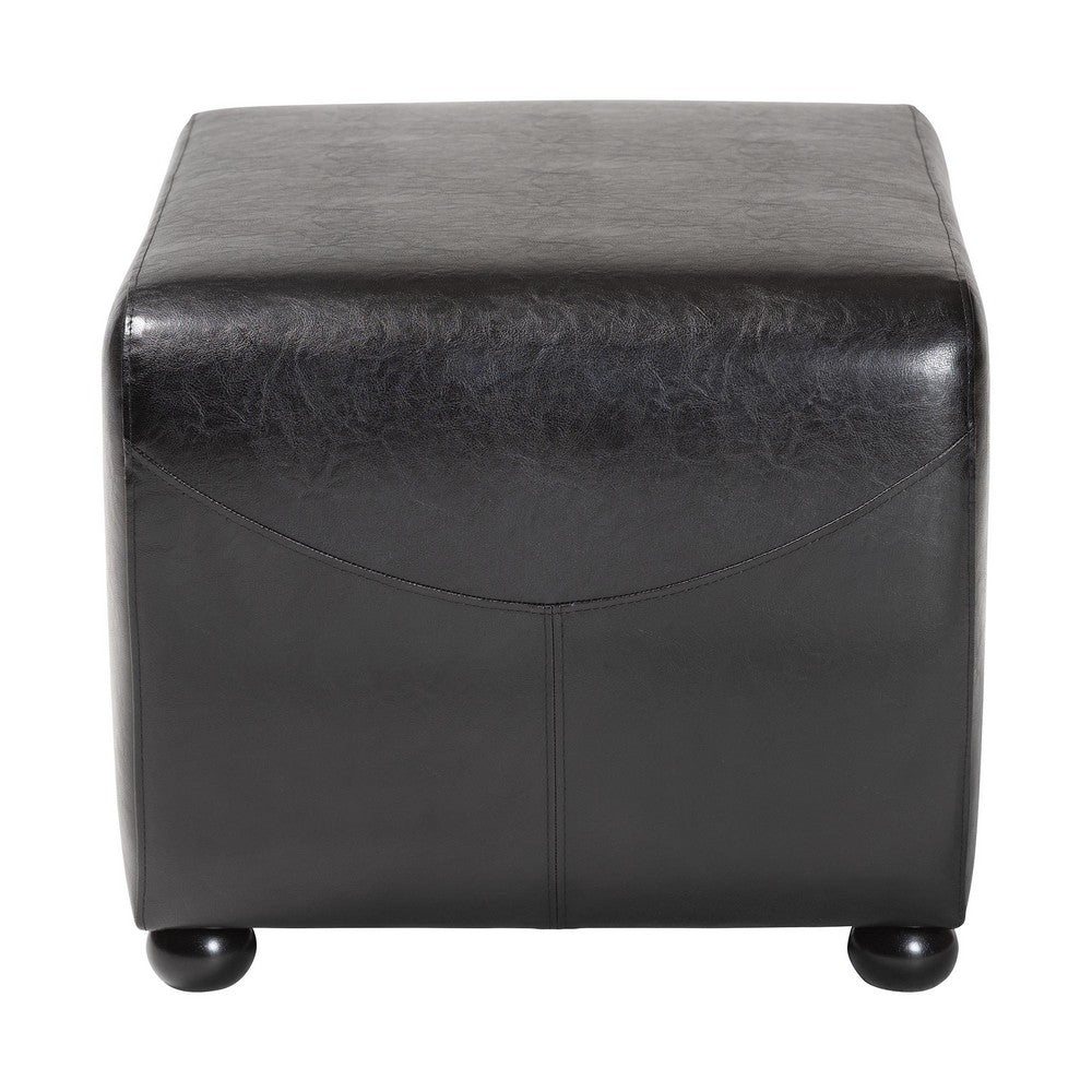 Baxton Studio - Ottoman in Black - Y-051-023-black view 3
