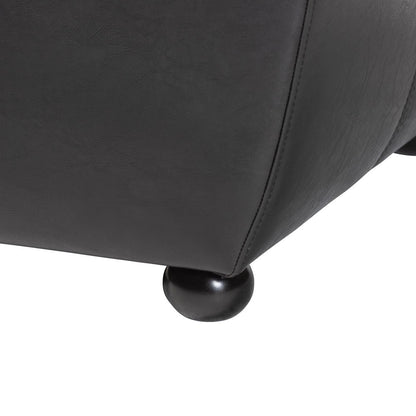 Baxton Studio - Ottoman in Black - Y-051-023-black view 4