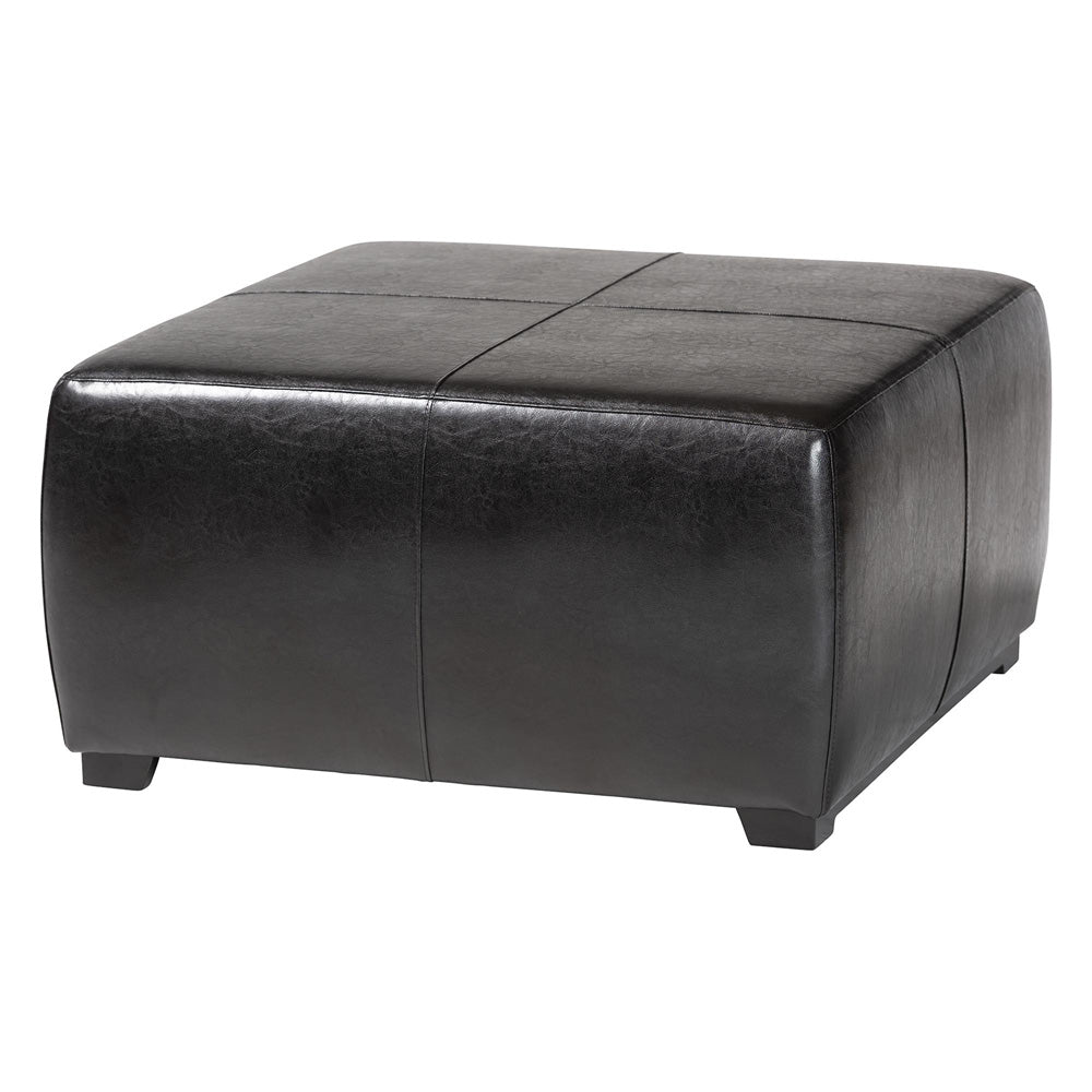 Baxton Studio - Ottoman in Black - Y-052-023-black view 1