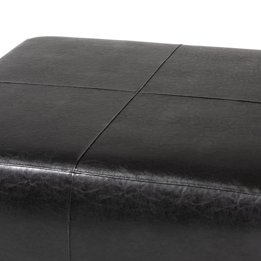 Baxton Studio - Ottoman in Black - Y-052-023-black view 3