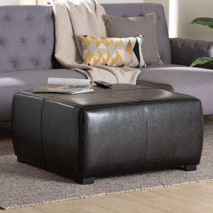 Baxton Studio - Ottoman in Black - Y-052-023-black view 6