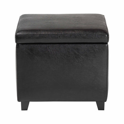 Baxton Studio - Ottoman in Black - Y-162-023-black view 3