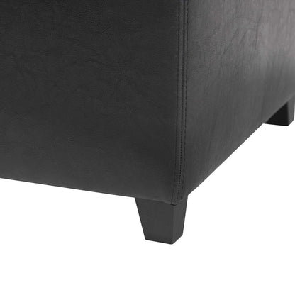 Baxton Studio - Ottoman in Black - Y-162-023-black view 5