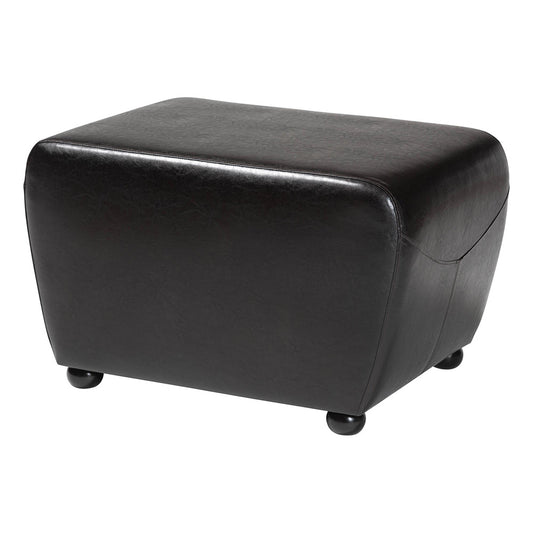 Baxton Studio - Ottoman in Dark Brown - Y-051-001-dark brown view 1