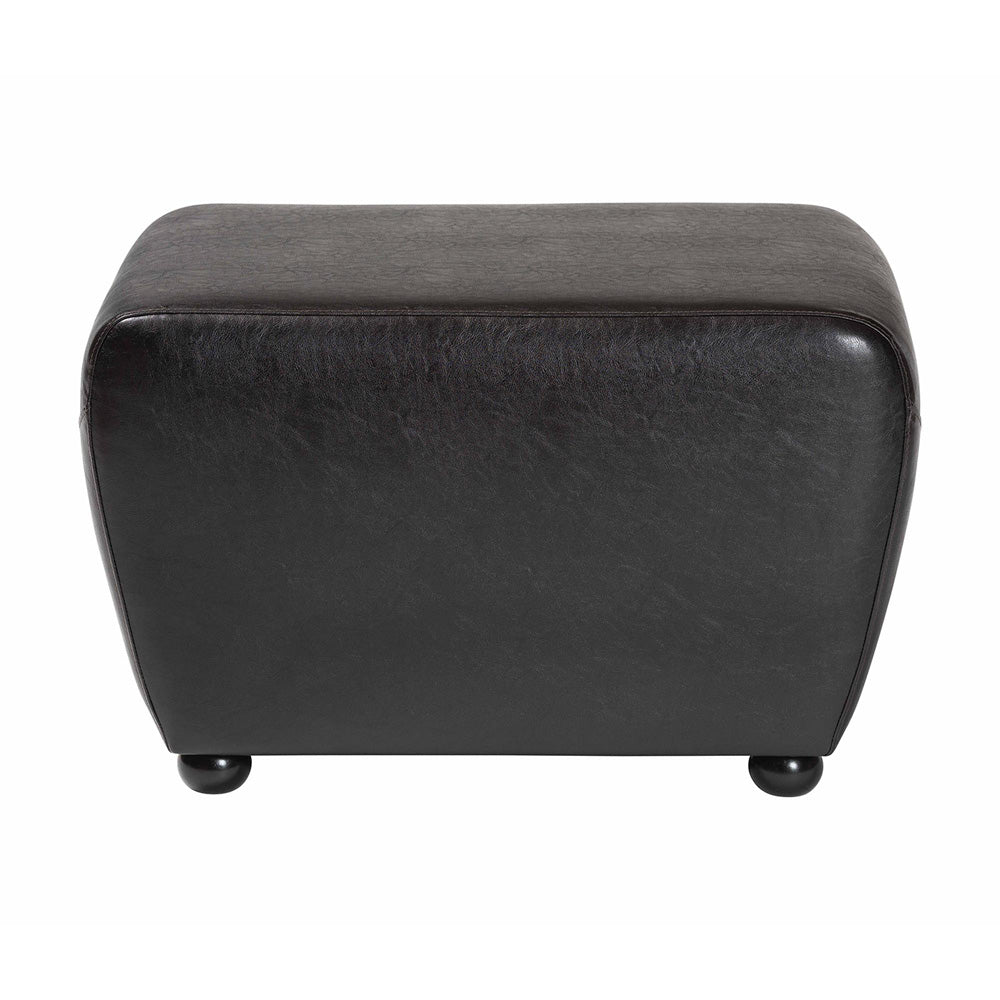 Baxton Studio - Ottoman in Dark Brown - Y-051-001-dark brown view 2