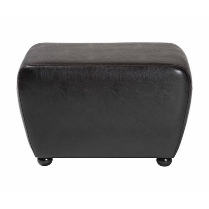 Baxton Studio - Ottoman in Dark Brown - Y-051-001-dark brown view 2