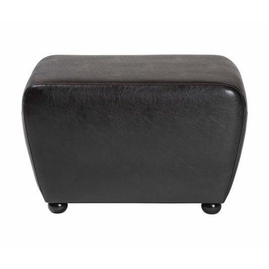 Baxton Studio - Ottoman in Dark Brown - Y-051-001-dark brown view 2
