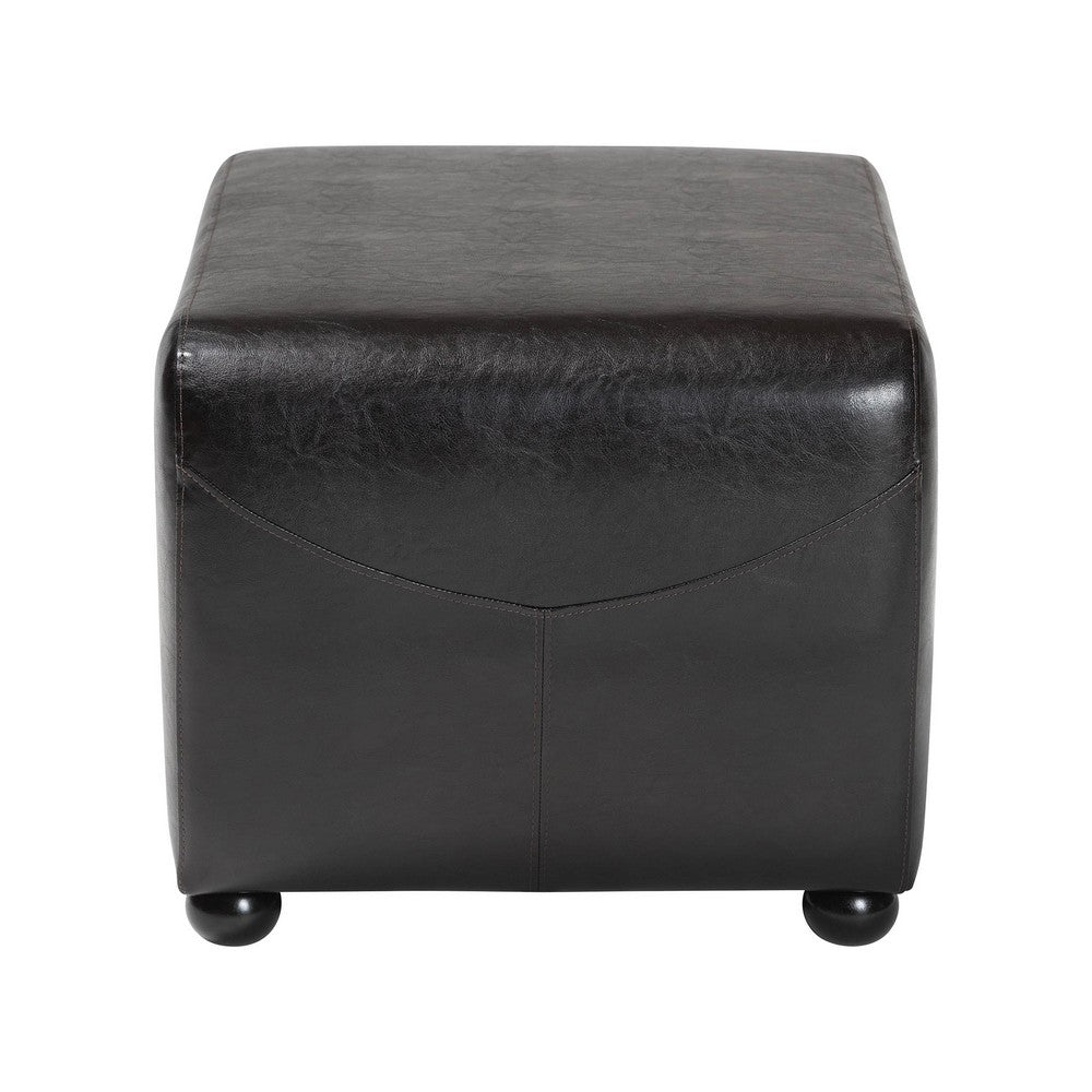 Baxton Studio - Ottoman in Dark Brown - Y-051-001-dark brown view 3