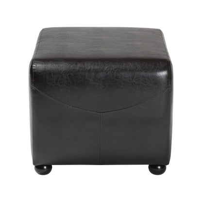 Baxton Studio - Ottoman in Dark Brown - Y-051-001-dark brown view 3