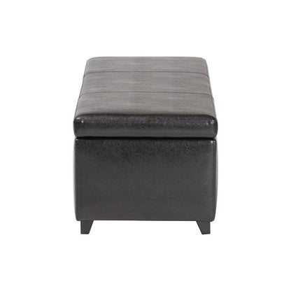 Baxton Studio - Ottoman in Dark Brown - Y-161-001-dark brown view 4