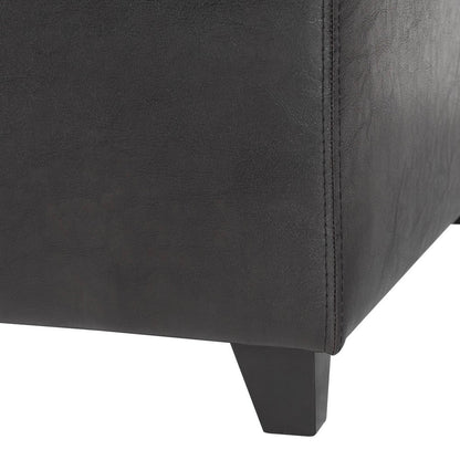 Baxton Studio - Ottoman in Dark Brown - Y-161-001-dark brown view 7