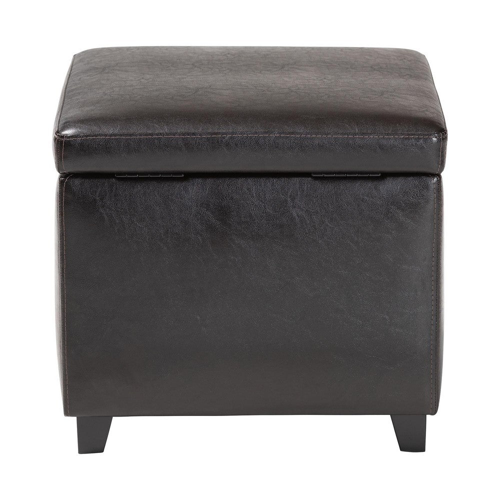 Baxton Studio - Ottoman in Dark Brown - Y-162-001-dark brown view 4