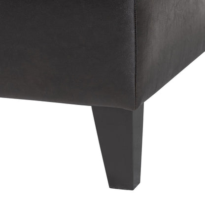Baxton Studio - Ottoman in Dark Brown - Y-192-001-dark brown view 7