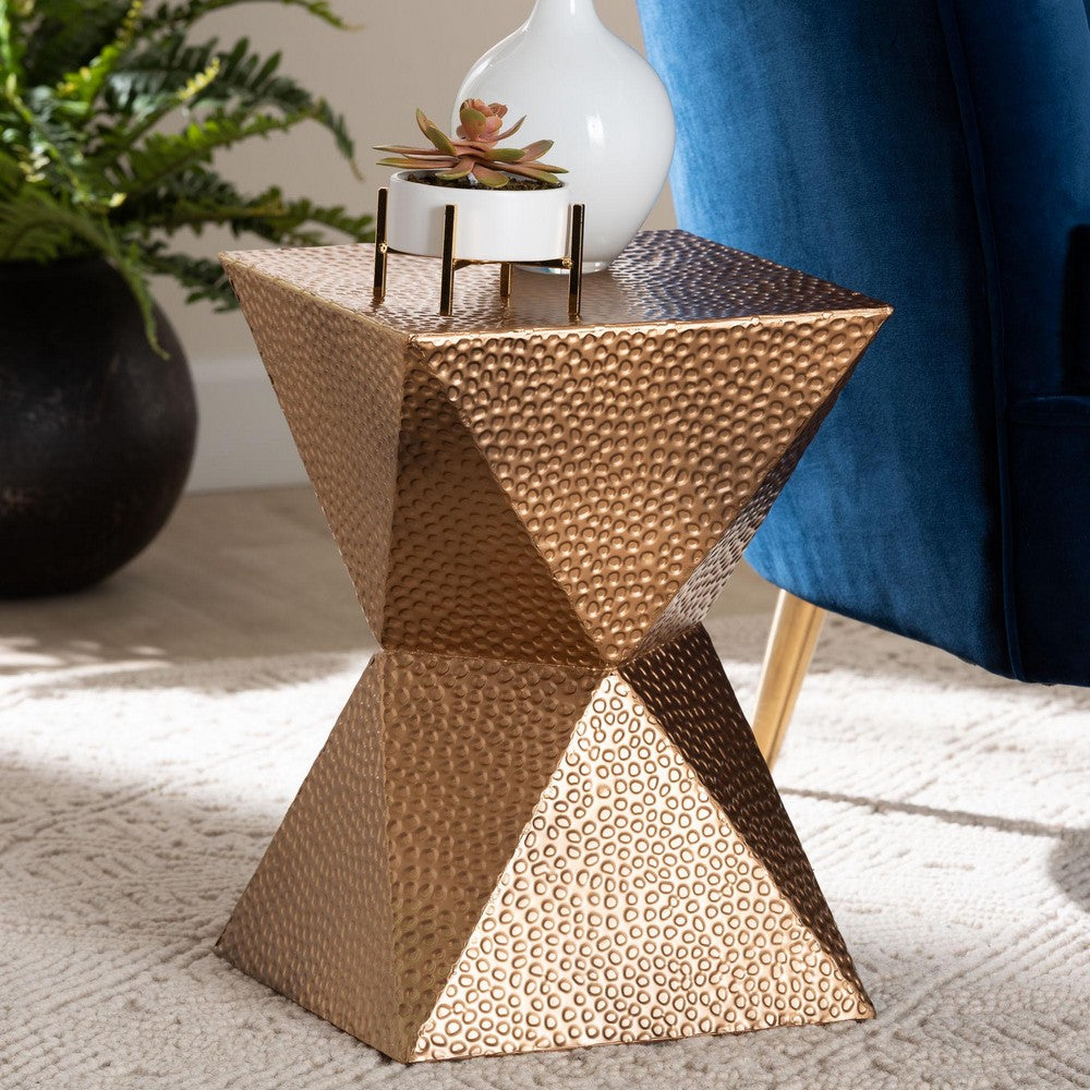 Baxton Studio - Pacey End Table in Bronze - H01-123218-Bronze/Metal-Side Table view 6