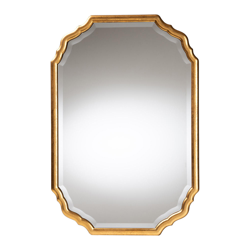 Baxton Studio - Pacino Mirror in Antique Goldleaf - RXW-10957-Wall Mirror view 1