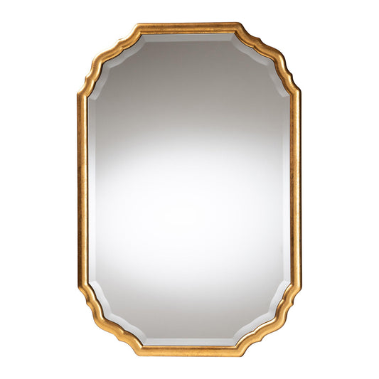 Baxton Studio - Pacino Mirror in Antique Goldleaf - RXW-10957-Wall Mirror view 1