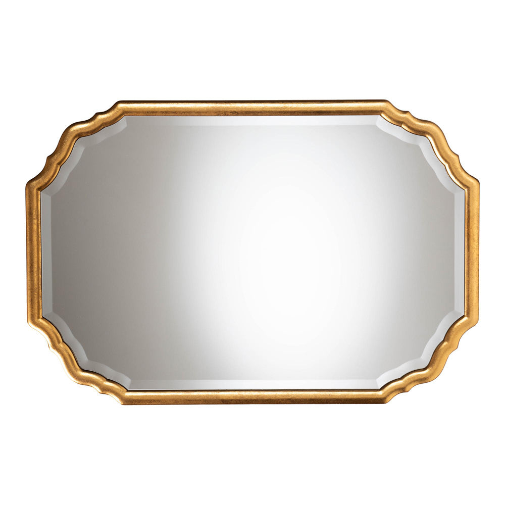 Baxton Studio - Pacino Mirror in Antique Goldleaf - RXW-10957-Wall Mirror view 2