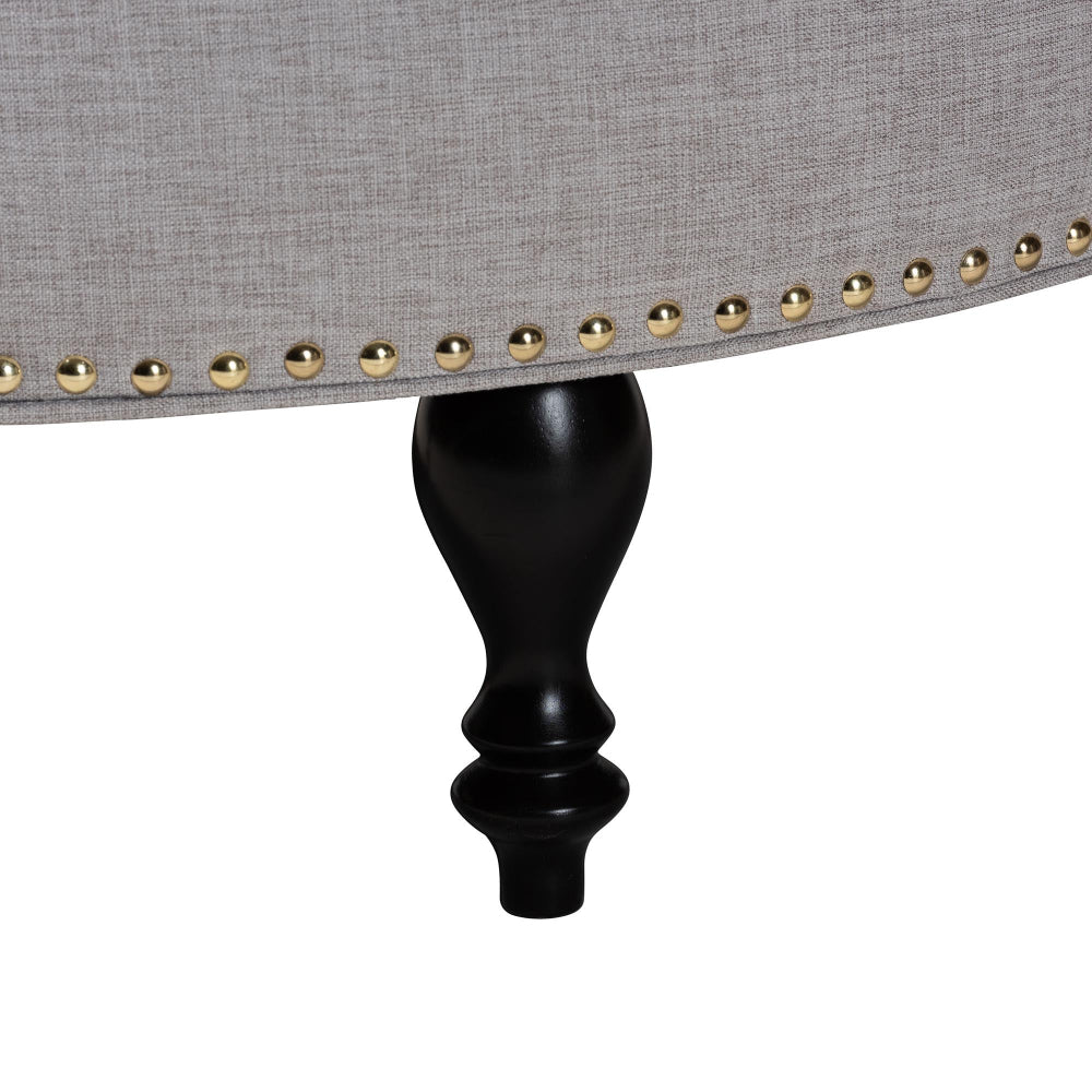 Baxton Studio - Palfrey Ottoman in Beige - 531-Beige-OTTO view 9