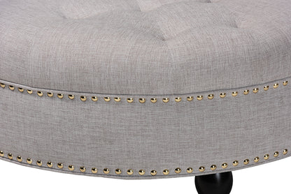 Baxton Studio - Palfrey Ottoman in Beige - 531-Beige-OTTO view 10