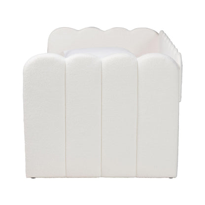 Baxton Studio - Palmer Daybed in Cream - SP1066-B-CF0034 Cream Teddy Bear Fabric Daybed-Twin view 3