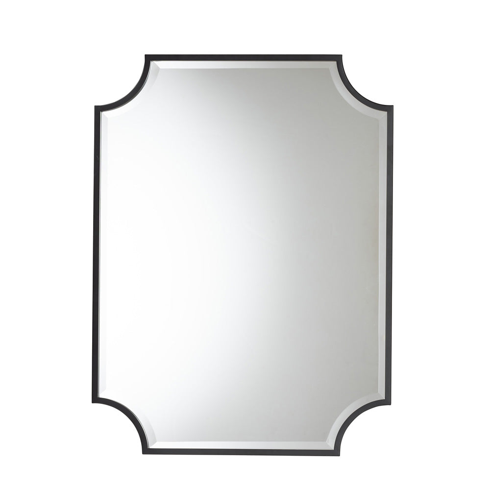 Baxton Studio - Parcenet Mirror in Black - RXW-10148 view 1