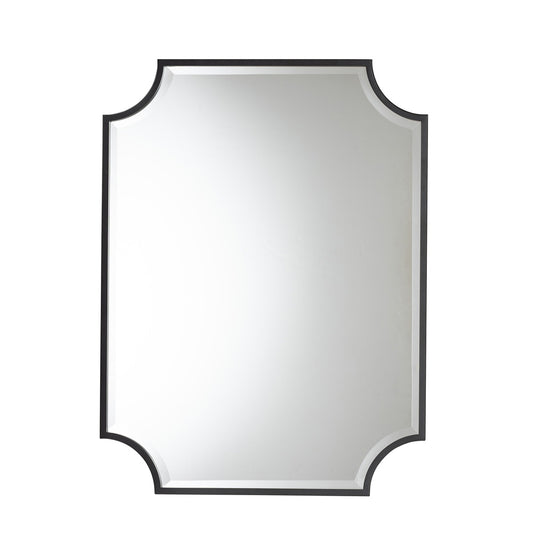 Baxton Studio - Parcenet Mirror in Black - RXW-10148 view 1