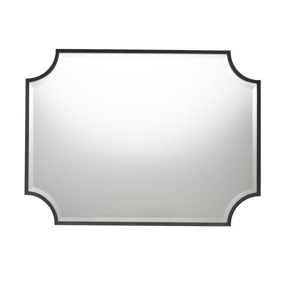 Baxton Studio - Parcenet Mirror in Black - RXW-10148 view 2