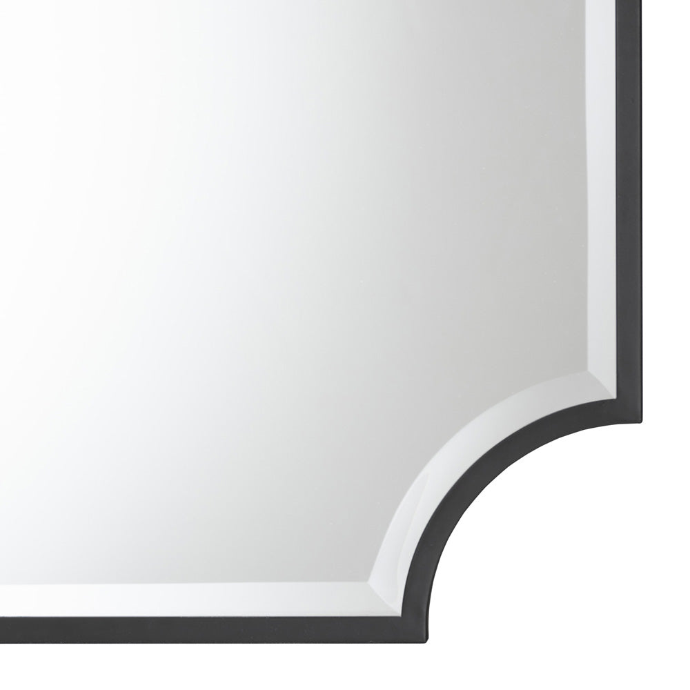 Baxton Studio - Parcenet Mirror in Black - RXW-10148 view 3