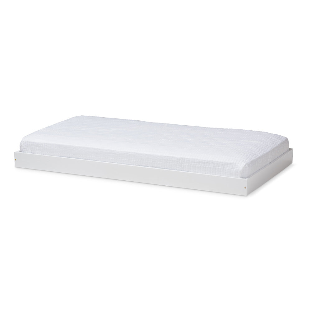 Baxton Studio - Payton Trundle in White - HT-White-Trundle view 1