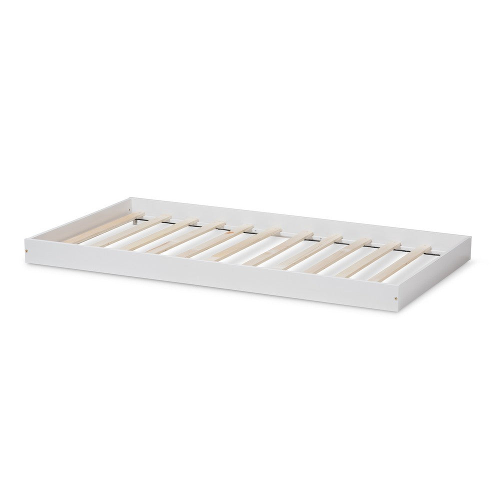 Baxton Studio - Payton Trundle in White - HT-White-Trundle view 3