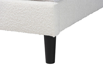 Baxton Studio - Pelagia Queen Size Bed - BBT61319-Cream Boucle-Queen view 6