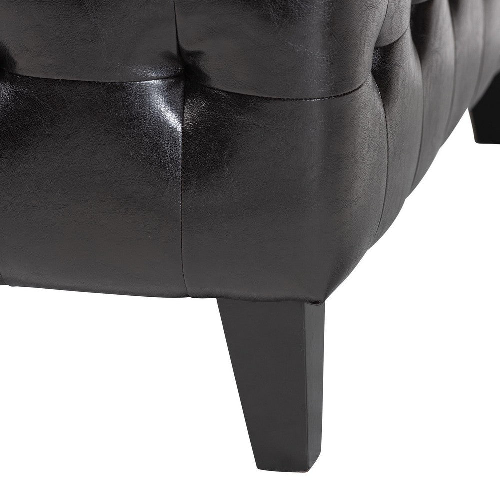 Baxton Studio - Pemberly Ottoman in Dark Brown - TA1235-Dark Brown view 4