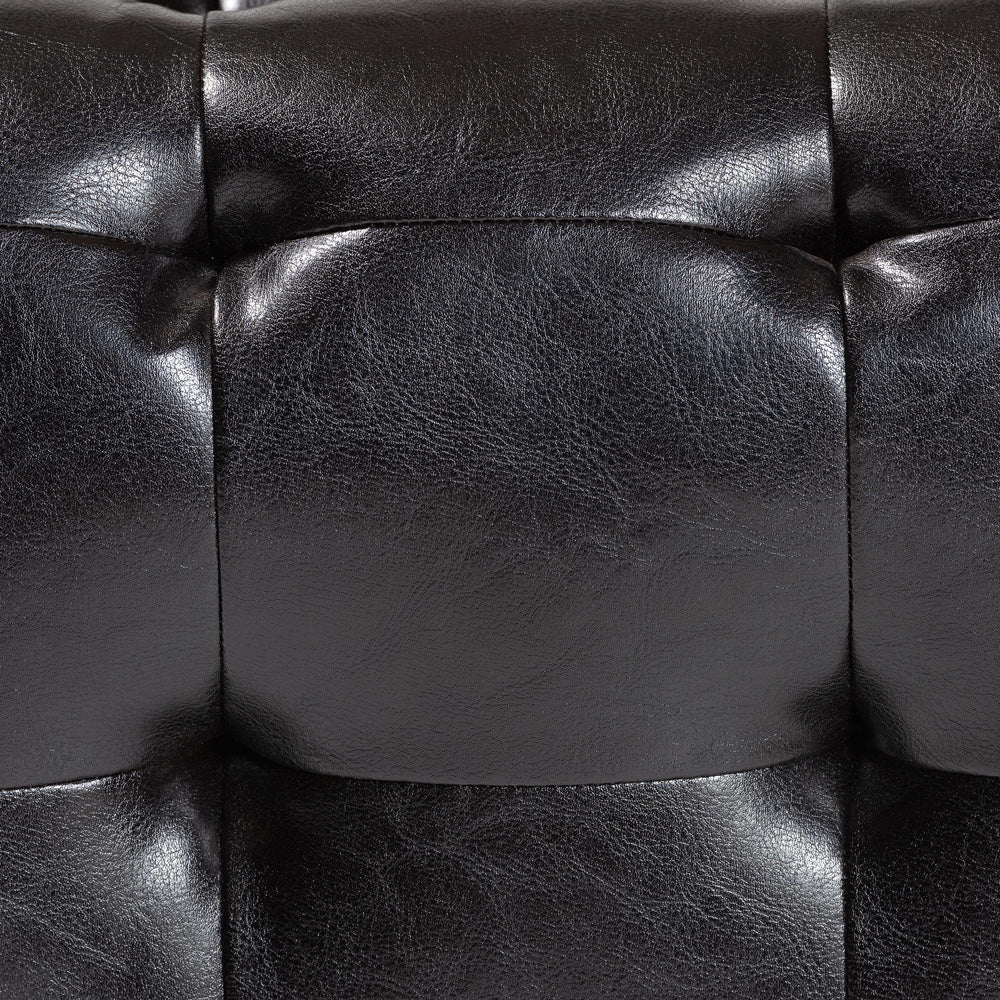 Baxton Studio - Pemberly Ottoman in Dark Brown - TA1235-Dark Brown view 5