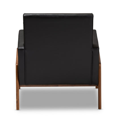Baxton Studio - Perris Living Room Chair in Black - BBT8042-Black-CC view 4