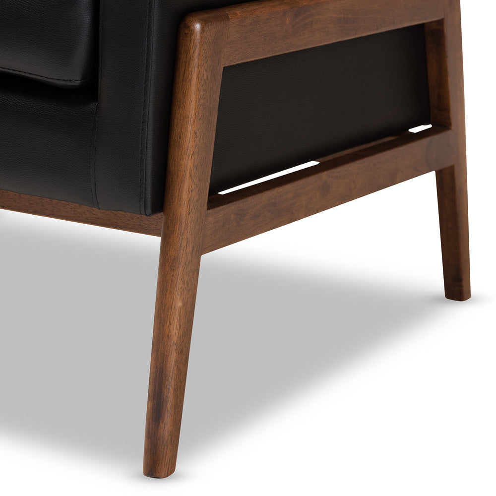 Baxton Studio - Perris Living Room Chair in Black - BBT8042-Black-CC view 6
