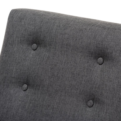 Baxton Studio - Perris Living Room Chair in Dark Grey - BBT8042-Dark Grey-CC view 5