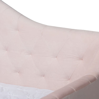 Baxton Studio - Perry Daybed in Light Pink - CF8940-Light Pink-Daybed-Q view 4