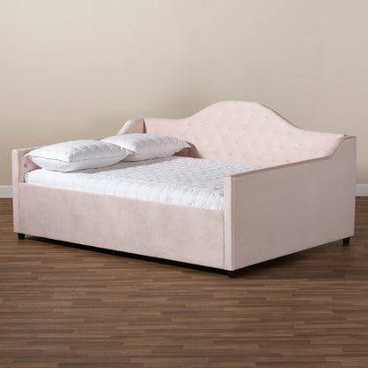 Baxton Studio - Perry Daybed in Light Pink - CF8940-Light Pink-Daybed-Q view 5