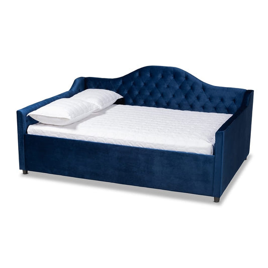 Baxton Studio - Perry Daybed in Royal Blue - CF8940-Navy Blue-Daybed-F view 1