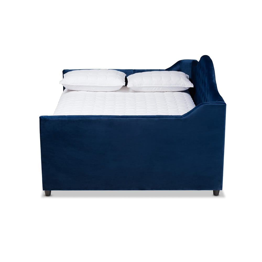 Baxton Studio - Perry Daybed in Royal Blue - CF8940-Navy Blue-Daybed-F view 2