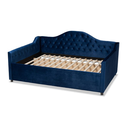 Baxton Studio - Perry Daybed in Royal Blue - CF8940-Navy Blue-Daybed-F view 3