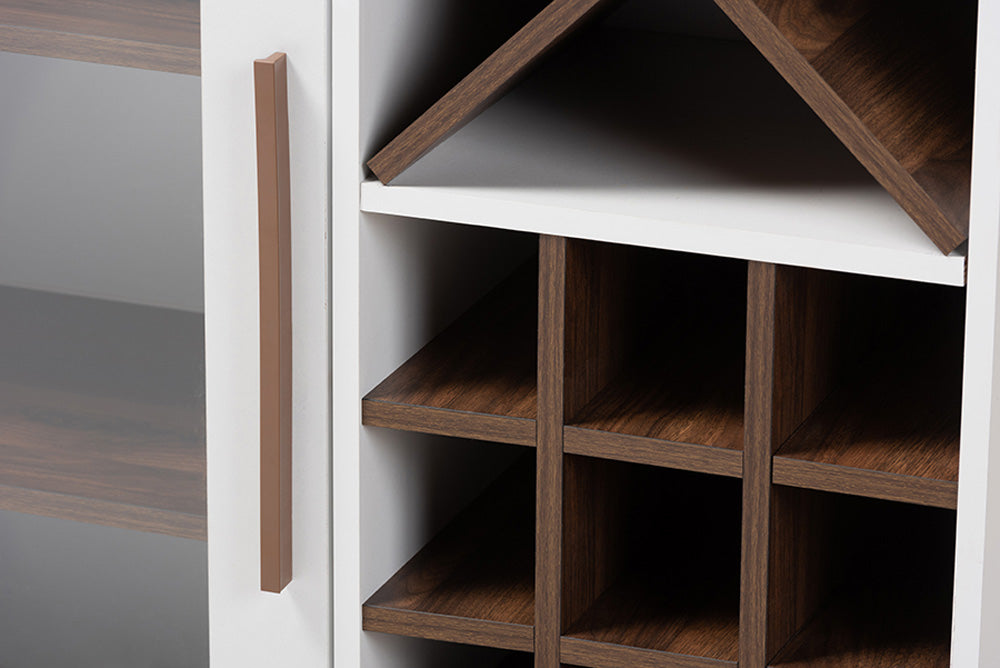 Baxton Studio - Pietro Wine Cabinet - SEWC160071WI-White/Columbia view 6
