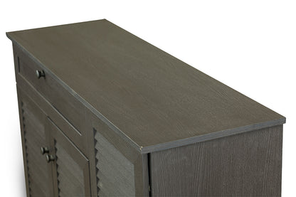 Baxton Studio - Pocillo Shoe Cabinet in Dark Brown - FP-05LV-Espresso view 7