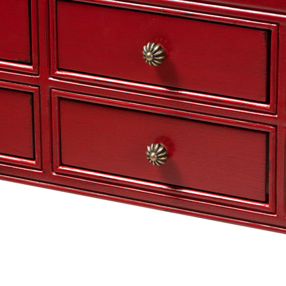 Baxton Studio - Pomme Console Table in Red - MIN18-Red-ST view 6