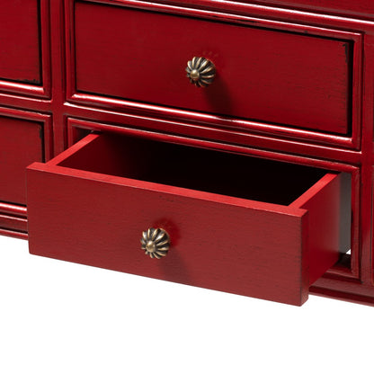 Baxton Studio - Pomme Console Table in Red - MIN18-Red-ST view 7